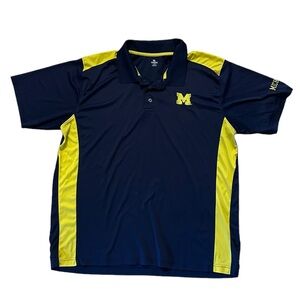 Knights Apparel KA Michigan Go Blue Wolverines Men’s Golf Polo Shirt 2XL Plus